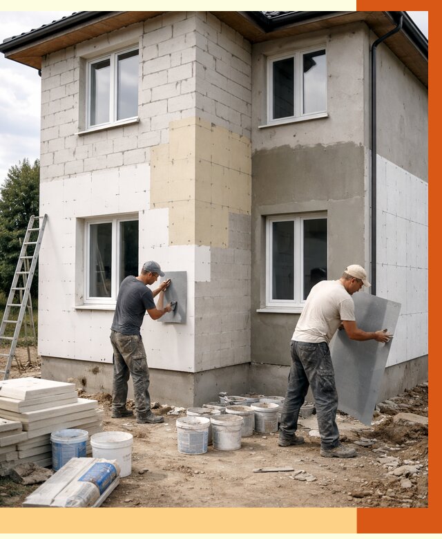 Утепление дома из газобетона в Железнодорожном от 4307 руб./м² — заказать у ТепломастерЖлз
